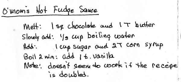 Hot Fudge Sauce